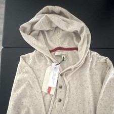Hawker Rye Mens Pullover Hoodie Button Placke...