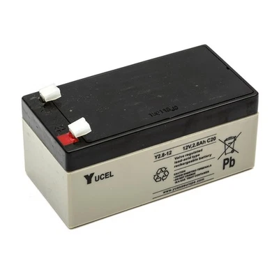 YUCEL / YUASA Yucel Yuasa Y2.8-12 Sealed Lead Acid Battery 12v 2.8ah Rechargeable Torch Light