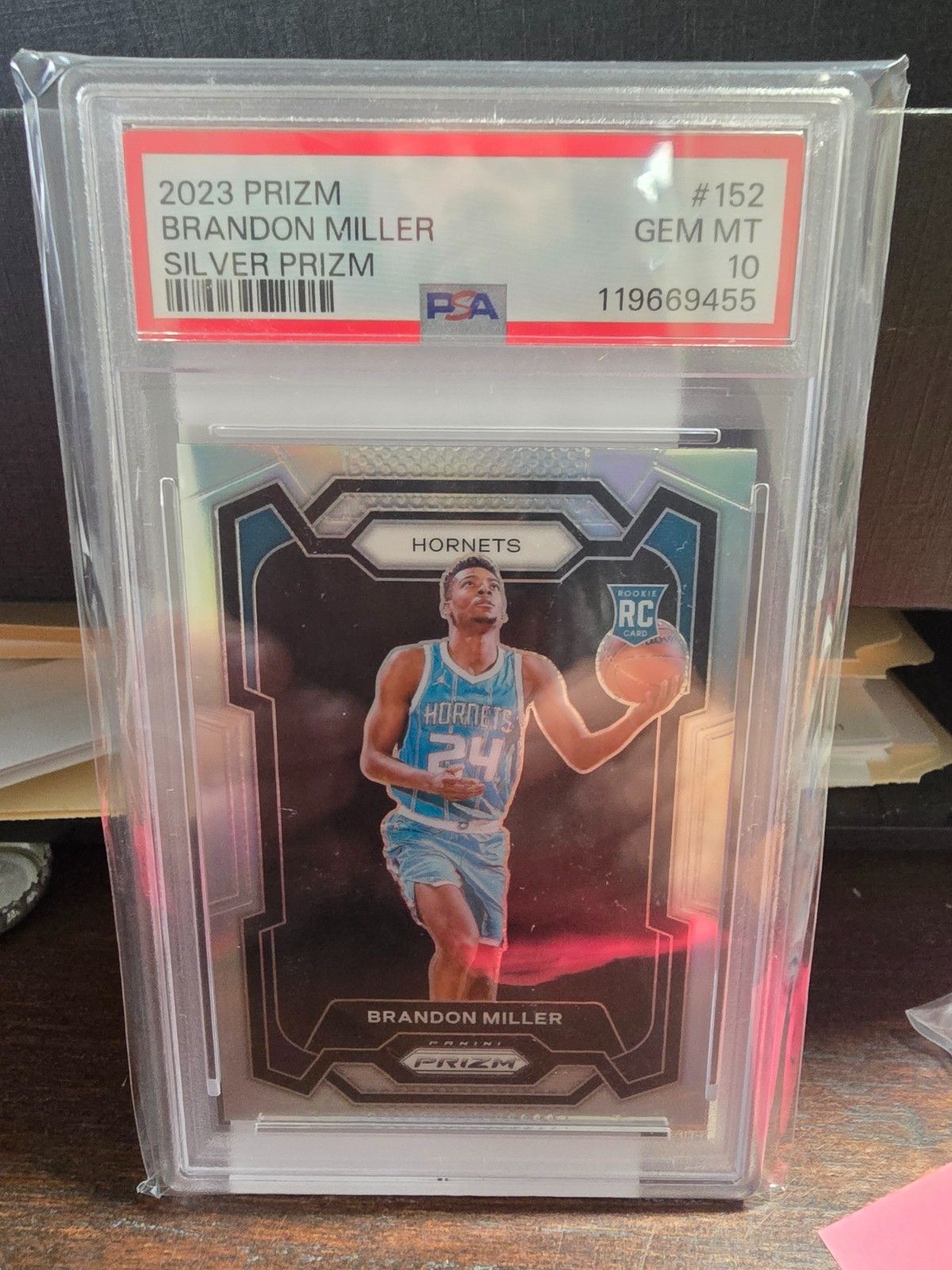 2023 Prizm Brandon Miller Rookie Silver #152 PSA 10