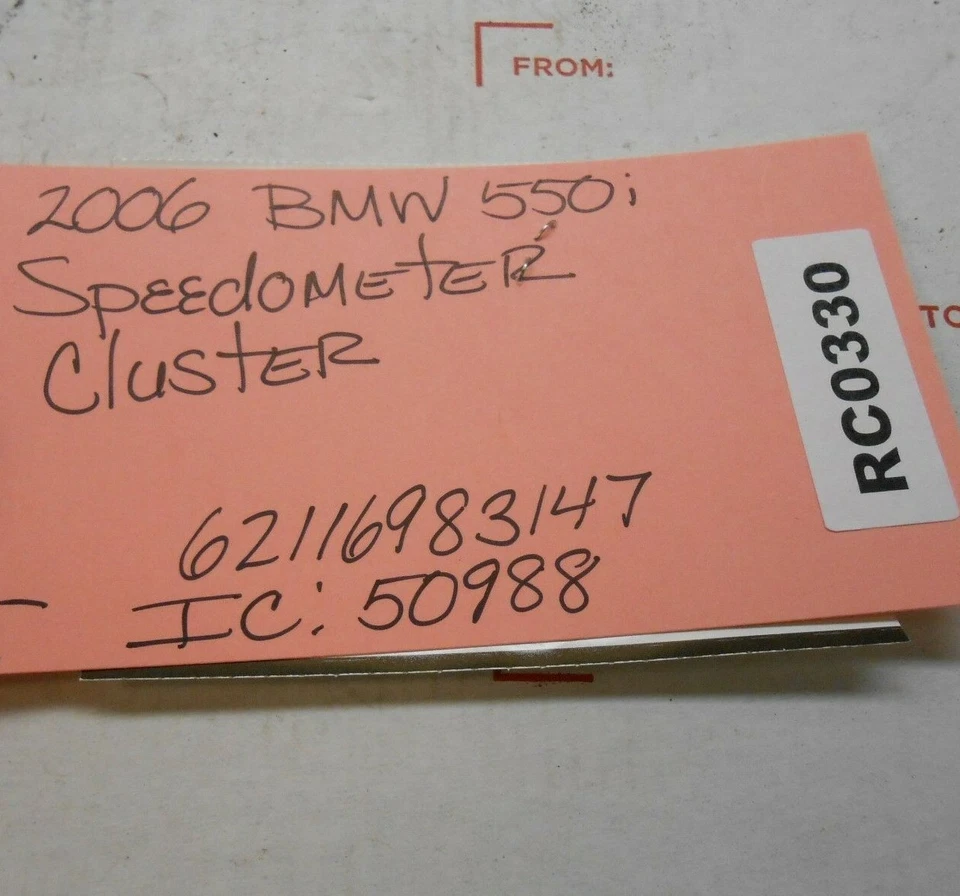 BMW 550i E60 2006 velocímetro panel 62116983147 6983147 RC0330 Foto 4 de 4