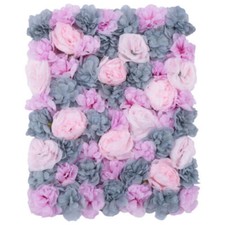 6x Flower Wall Panel Set Artificial Flower Wall Background Decor for Home Party