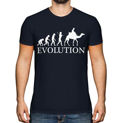CAMEL RIDING EVOLUTION OF MAN HERREN T-SHIRT TEE TOP GESCHENK KLEIDUNG