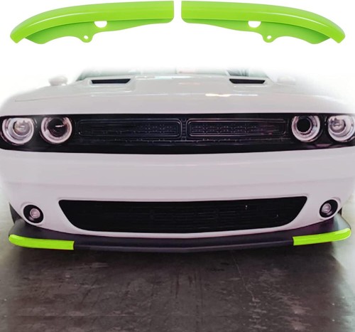 Protector divisor de labios para parachoques delantero verde accesorios para Dodge Challenger 15+ - Imagen 3 de 11