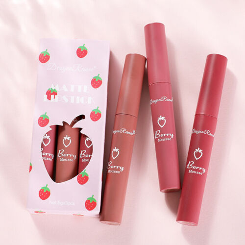 3 PCS/Set Long Lasting Lip Gloss Beauty Glazed Matte Liquid Lipstick Li✜ - Picture 10 of 16