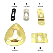 25/100pcs Picture Photo Frame Hanger Art Work Oil Painting Wall Hook With Screw