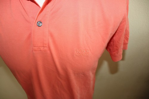 HUGO BOSS HERREN Polo shirt hemd REGULAR FIT FIRENZE OBERTEIL Gr. L ROSA - Bild 4 von 8