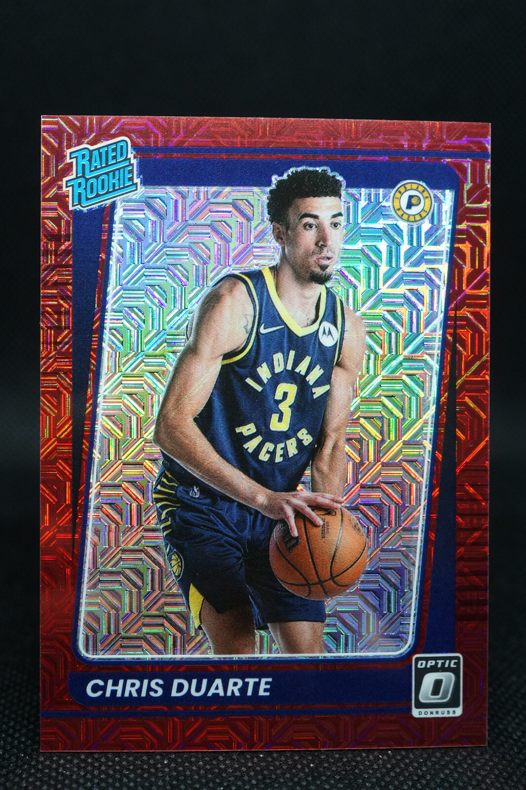 2021-22 Donruss Optic Choice Red #173 Chris Duarte Rated Rookie 13/88 RC INVEST