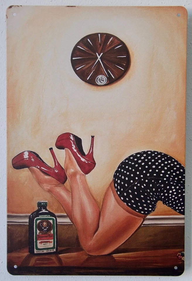 MARKENLOS Jägermeister Vintage Retro Blechschild 20x30cm Nostalgie Geschenk