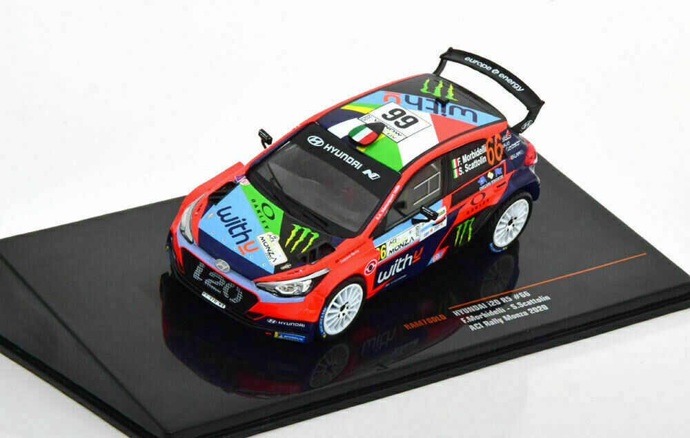 Hyundai i20 R5 N°66 Rallye ACI Monza 2020 voiture miniature 1/43