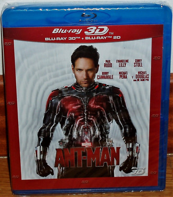 Ant-Man Blu-Ray 3D + Blu-Ray New Sealed Action Adventures (Unopened) R2