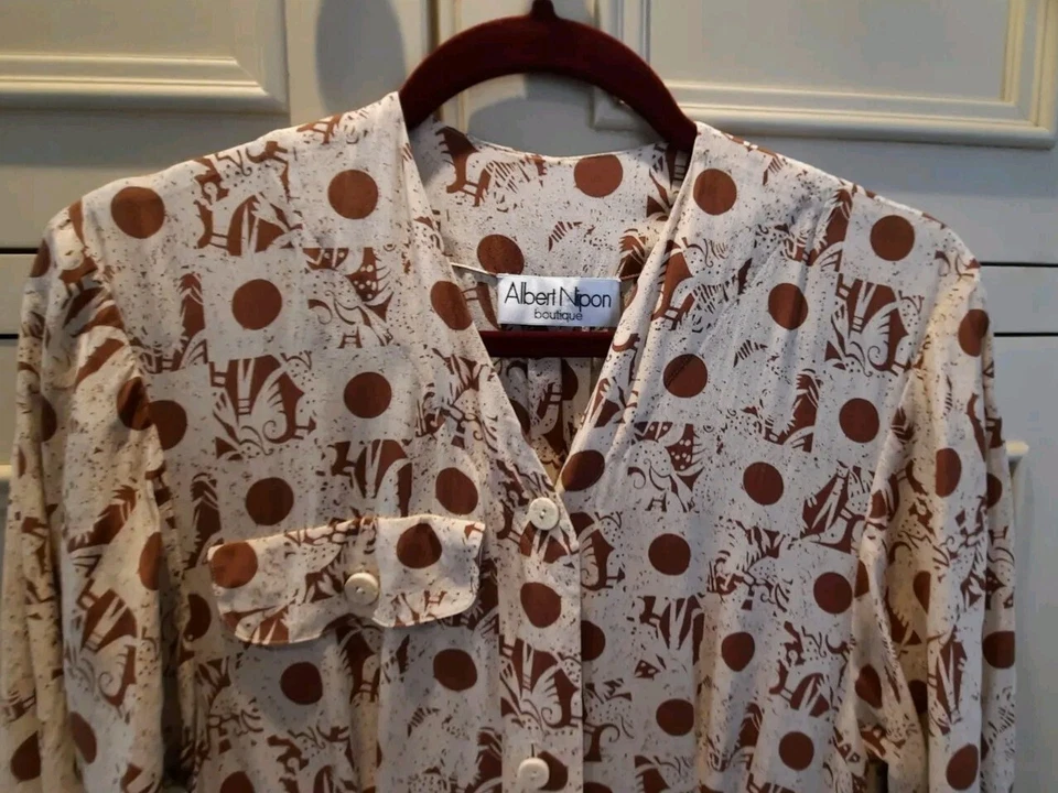 Дамы Albert Nipon бутик чай платье размер 10 - Изображение 2 из 4