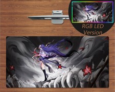 Anime RGB LED Large Mouse Pad Honkai Star Rail Acheron Gaming Mat Mousepad Gift