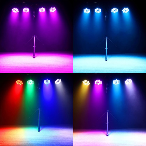 8Stk 270W LED Par Strahler RGB 18 LED Scheinwerfer DMX Bühnenlicht DJ Partylicht - Bild 7 von 36