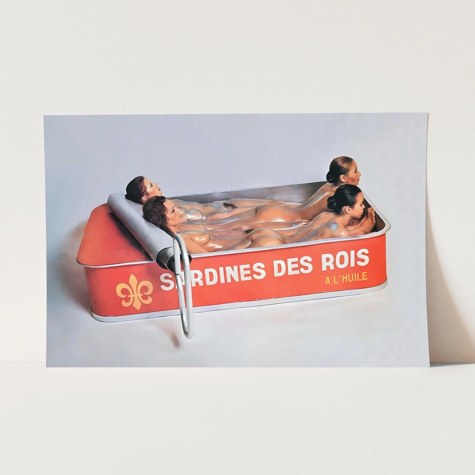 Sardines of the Kings Ladies In Sardine Can Retro Wall Art Poster Print