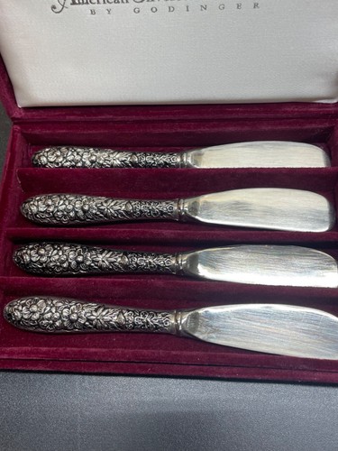 American Silversmiths Collection Godinger Silver Plated Butter Spreader - Picture 3 of 24