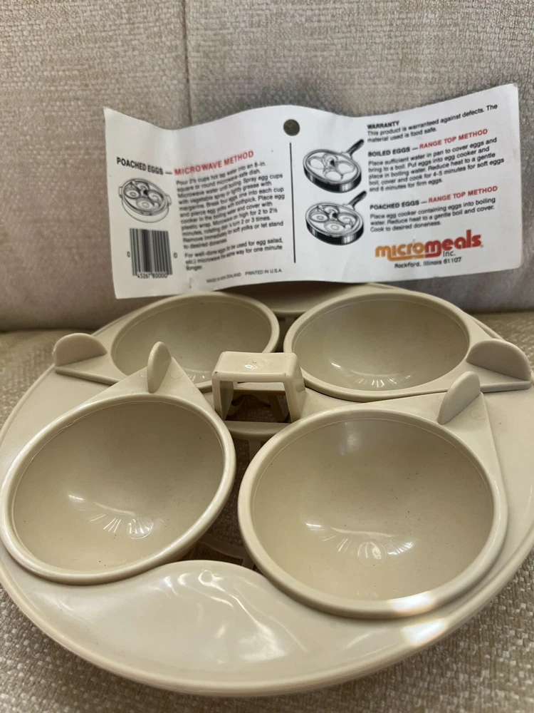 NEW - Micromeals Egg Cooker for Poached or Boiled Eggs NEW - Micromeals Egg Cooker for Poached or Boiled Eggs