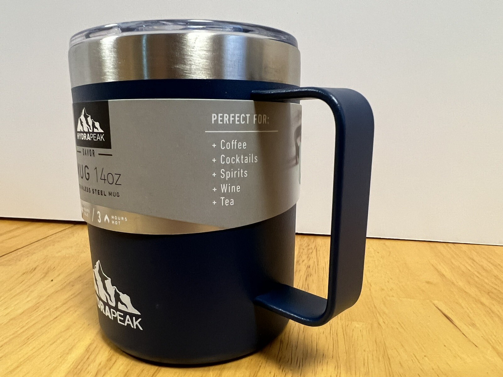 Hydrapeak 14oz Stainless Steel Coffee Mug with Handle and Lid eBay
