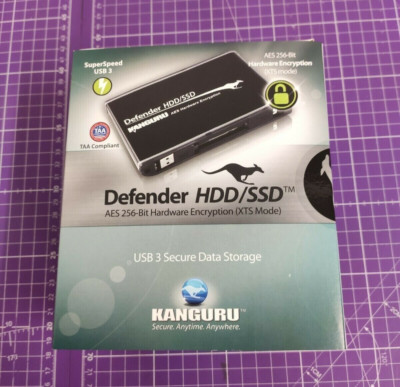 Kanguru KDH3B-1TSSD1tb Defender SSD USB 3.0 Encrypted UR