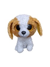 Ty Beanie Boos Cookie Dog Plush Solid Eyes Beagle Puppy Stuffed Animal Toy 6"