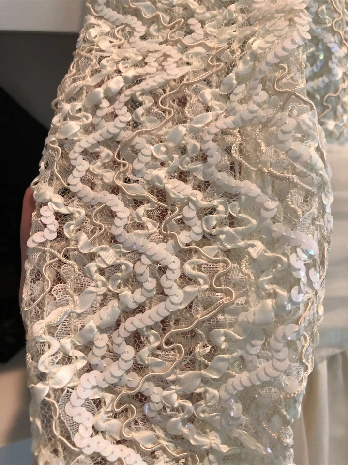 Vestido PATRA marfil/blanco para mujer talla 8 graduación/boda Foto 4 de 4