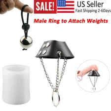 Penis Enlarger Parachute Stretcher Ball Weights Extender Delay Enhancer Sponge