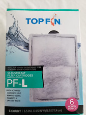 Top Fin Silenstream Large PF-L Filter Refill for PF30, PF40 and PF75, 6 Pack.