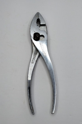 Vintage 6.5'' Diamond Tools K16 Slip Joint Pliers Knurl Grip Duluth Forged in USA