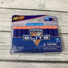 NERF N-Strike Elite 30 Pack Foam Refill Blue Ammo Blaster Bullets Darts A0351