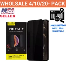 4 pack Privacy Tempered Glass Screen Protector For iPhone 11/12/13/14/15 LOT✅USA
