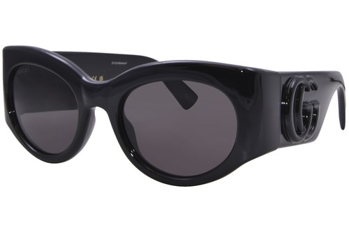 GUCCI GG 2565/S Oversized Sunglasses Original Case Authentic PS8 60 11 120 OPTYL Gucci Sunglasses 2004 Vintage Black White Square Wrap GG  main image 3