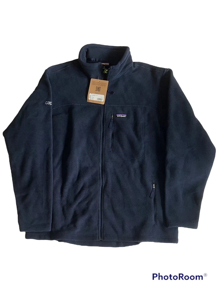 Patagonia Synchilla Fleece Jacket NEW w Tags. Sz 2XL Navy Custom Embroidery