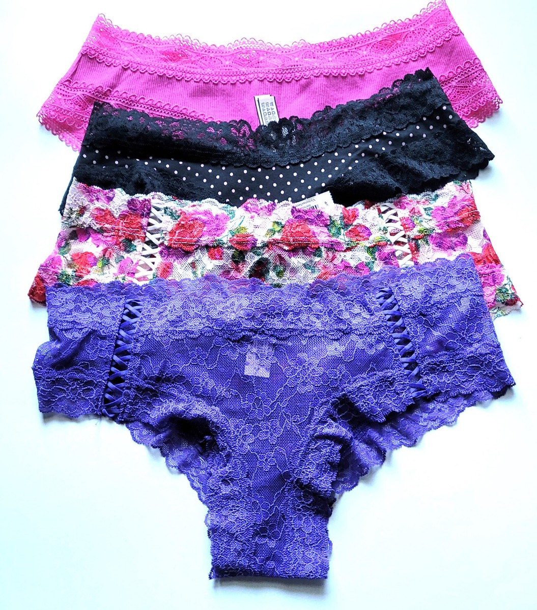 4枚おまとめ専用 ヴィクトリアズ・シークレットCheeky Panties Victoria's Secret 4Pc-Pack Assorted Colors Cheeky Panties
