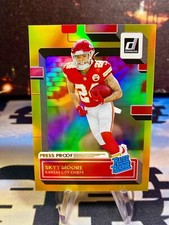 2022 Skyy Moore Panini Donruss Gold Holo Press Proof Rated Rookie #324 Chiefs