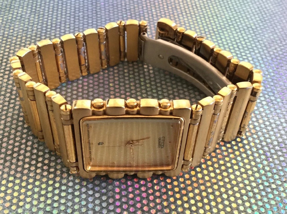 90's Vtg CITIZEN Quartz 2830-899521 SMG Stainless Steel Gold 90's Vtg CITIZEN Quartz 2830-899521 SMG Stainless Steel Gold