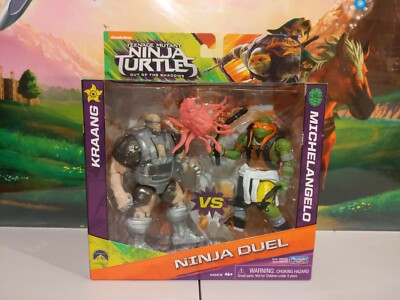 TMNT OOTS Kraang Vs Michelangelo Ninja Duel Figure Set RARE Sealed