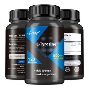 Capsules de L-Tyrosine 1500mg - Mémoire cérébrale, fonction cognitive de soutien et humeur