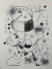 Joan Miro  "Barcelona Series #6"  Original  1947 Lithograph, Limited Ed. 1500