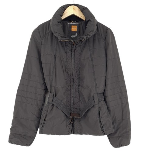 Veste Hugo Boss Pallina Femme - Manteau Marron Taille M (UK10 US6) - Microfibre - Occasion Très Bon état
