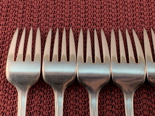11 Grille Forks 1937 LADY ALICE II Wallace Silverplate - Picture 11 of 15