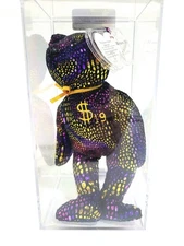 Ty Beanie Baby Babies Rare Billionaire #19 Bear Signed TBB Authenticated MWMT-MQ