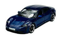 Bburago Porsche Taycan Turbo S Blau 1:24 Die Cast Metal Model Neu Kasten 21098