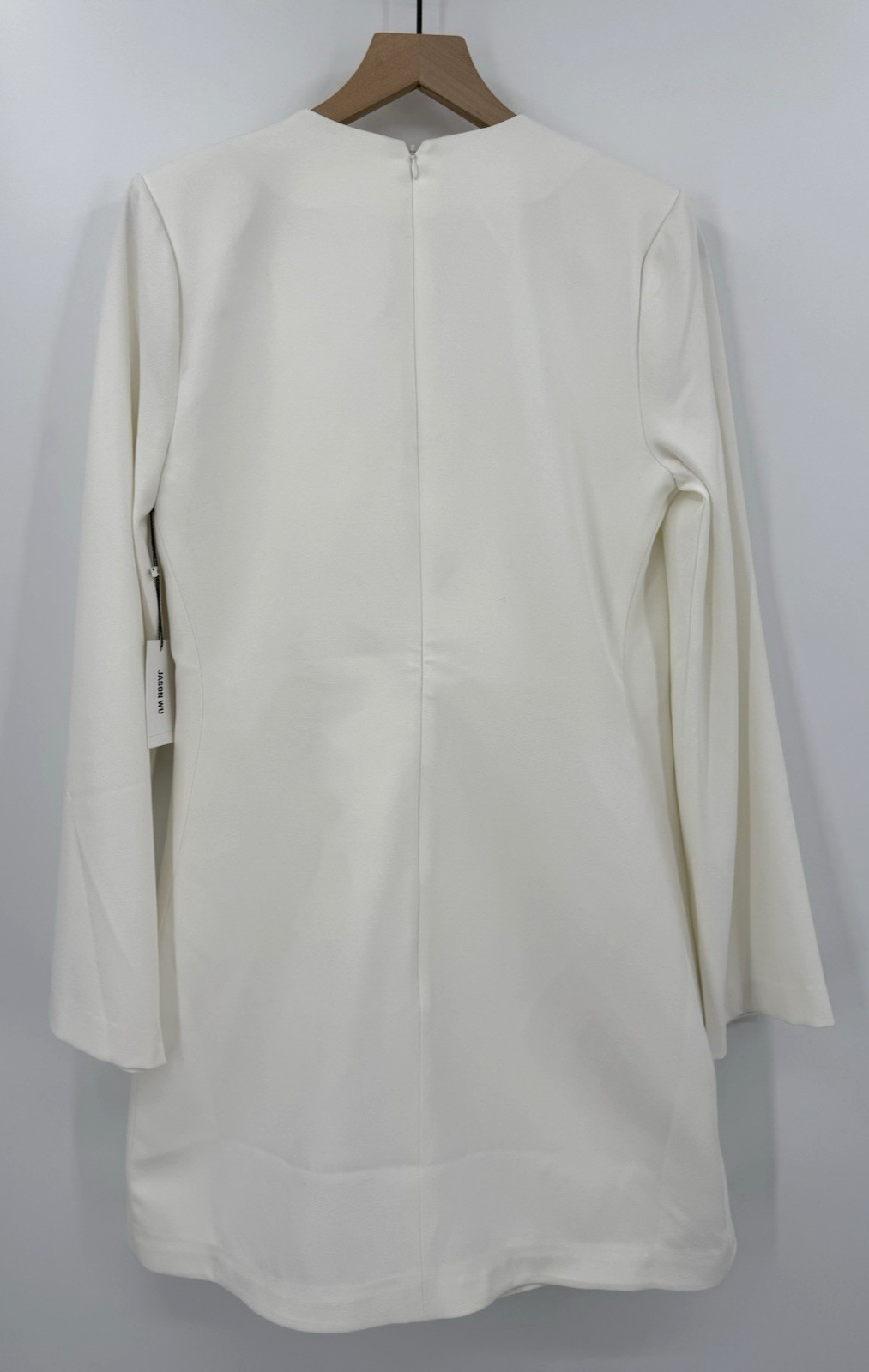 Jason Wu Dress Womens Medium Beige Off White Faux Wrap Blazer Mini NEW thumbnail 6