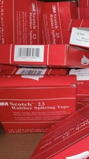 Qty-2Pc 3M Scotch 23 Black Insulating Tape 1” 20ft 30mil Rubber Splicing SelfFus