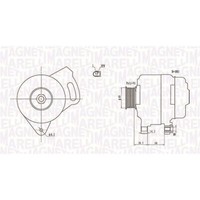 Magneti Marelli Lichtmaschine Generator 90A Passend FüR VW Transporter |