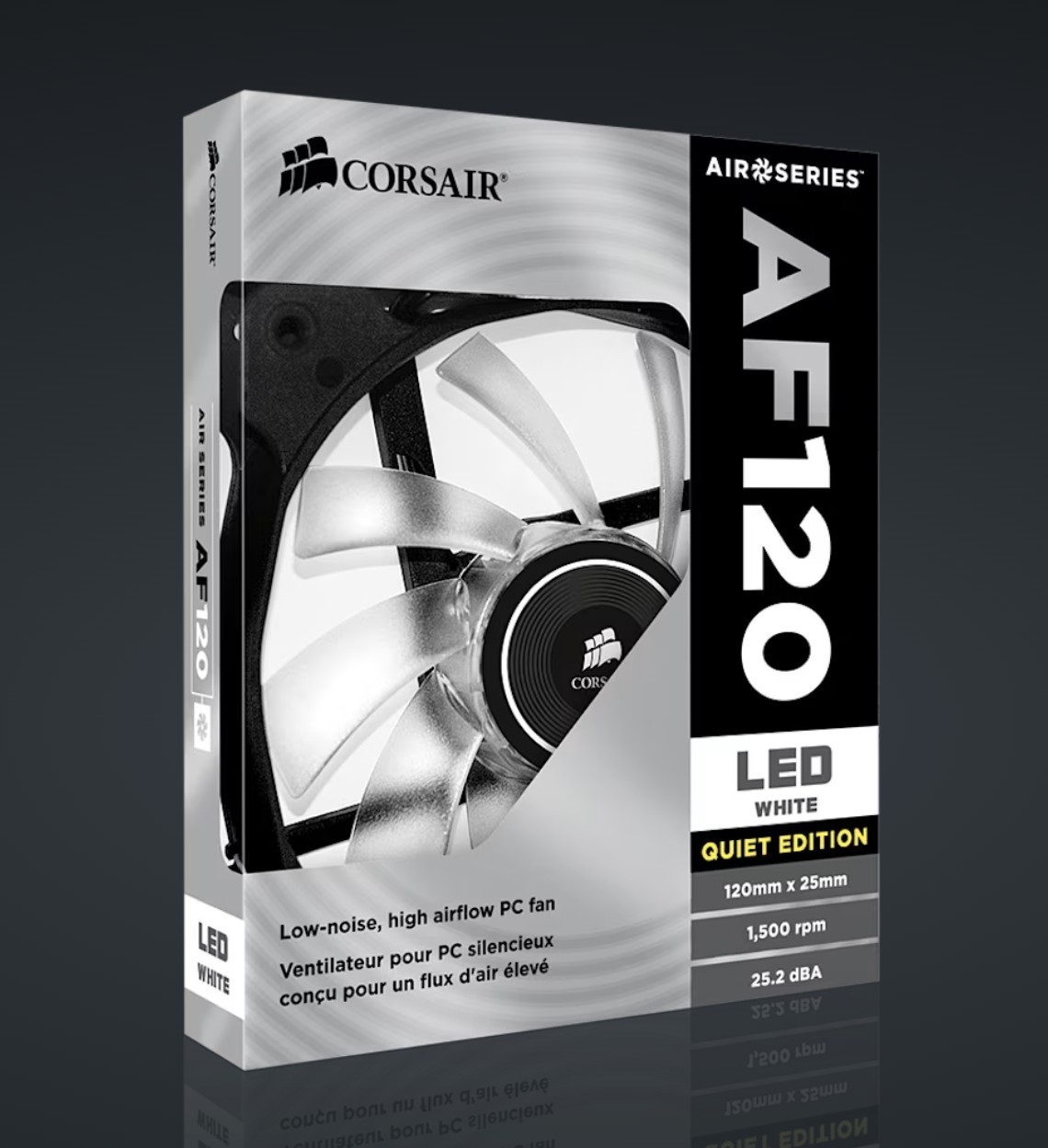 4 Ventole Corsair Air Series LED con cavo FAN SPLITTER