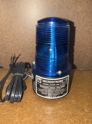 Tomar Microstrobe Blue Strobe Light 470MB-1280 Magnet Base 12-80 VDC 16-24 VAC
