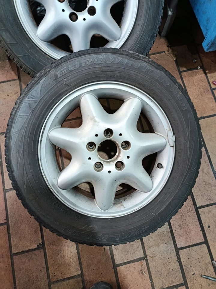 Mercedes W203 Alluminio Pneumatico Invernale 195/65 R15 6x15 Ruote - Bild 3 von 4