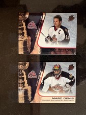 Lot of 2 - 2002-03 Pacific Quest For the Cup COLUMBUS BLUE JACKETS / Denis +