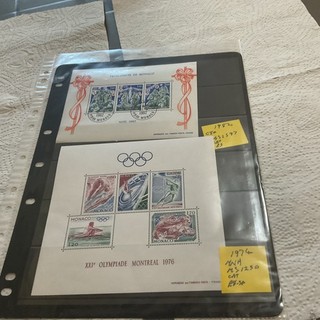 Monaco X 2 CTO Stamp Mini Sheets Circ 1976/82