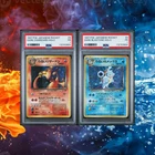 PSA 1 Sequential Set Dark Charizard & Blastosie 4 3/82 Team Rocket Holo Japanese